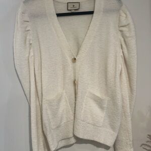 Tuckernuck puff sleeve cardigan S